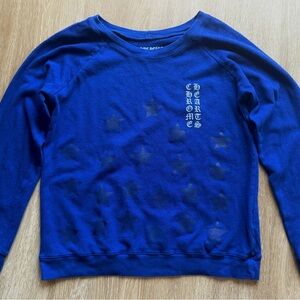 Rare Chrome Hearts Women’s Blue Star Crewneck - Size S